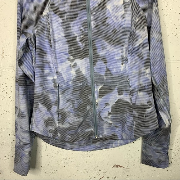 Athleta Salutation Jacquard athletic Zip Up Jacket Size Large - Picture 3 of 12